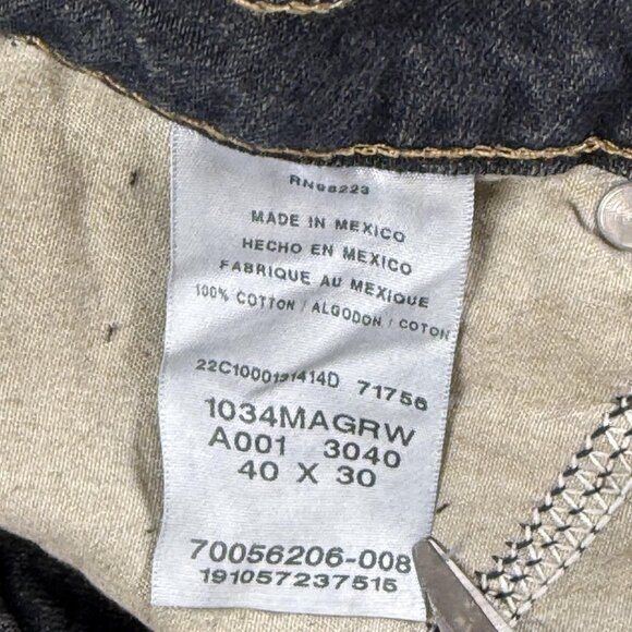 Magellan Jeans Mens 40x30 Blue Boot Cut Denim Straight Leg Cotton Pants Outdoor - Picture 5 of 14